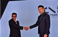L-R: Parveen Kharb, CEO and co-founder, Twenty Two Motors and Allen Ko, chairman, Kymco.