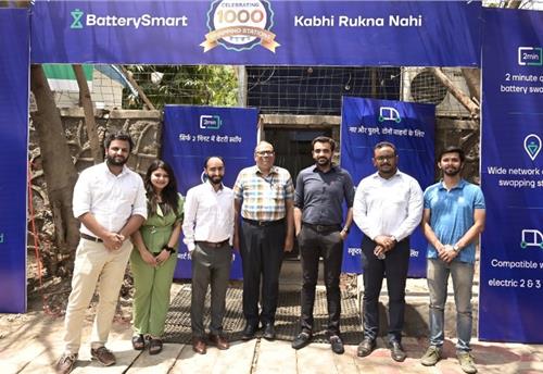 Battery Smart inaugurates 1000th EV battery swap station 
