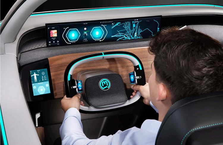 Marquardt’s futuristic vehicle interior interacts with driver and the environment
