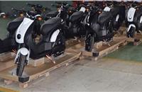 The first batch of made-in-Pithampur E-Ludix scooters have been shipped to Peugeot Moto, France.