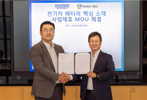 Hyundai Motor Group partners Korea Zinc on nickel value chain for EV business
