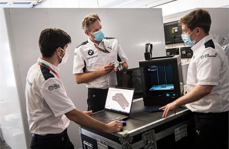 BMW Motorrad WorldSBK Team to use 3D printed parts at the circuit
