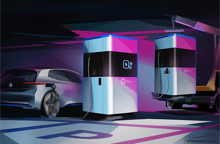 Volkswagen's first EV chargers
