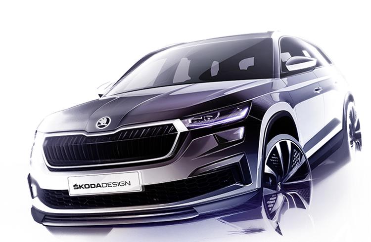 Skoda reveals design sketches of new Kodiaq