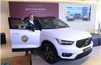 Charles Frump, managing director, Volvo Car India at the regional launch of XC40 in Indore.