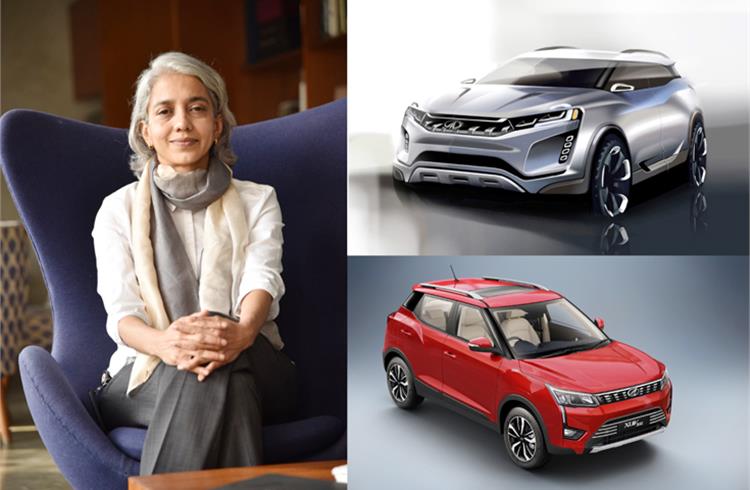 Making design talk volumes: Ramkripa Ananthan's design rendering of the Mahindra XUV300 and the production model itself. 