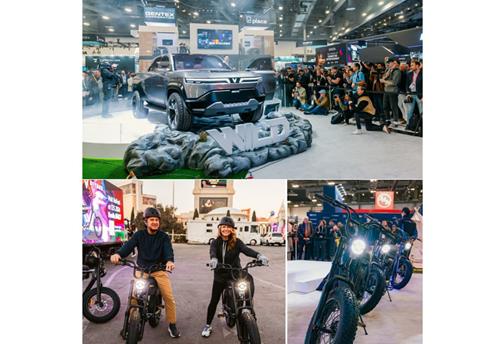 VinFast unveils electric pickup truck concept at CES, launches DrgnFly e-motorcycle
