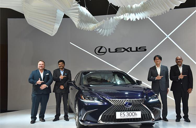  L-R: Christopher Taylor, general manager, Lexus Asia Pacific; N Raja, chairman,Lexus India; Yukihiro Kito, deputy chief engineer, Lexus; P.B. Venugopal, president, Lexus India