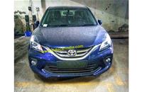 Spied fully undisguised for the first time, fresh pictures of the Toyota Glanza reveal its exterior design.
