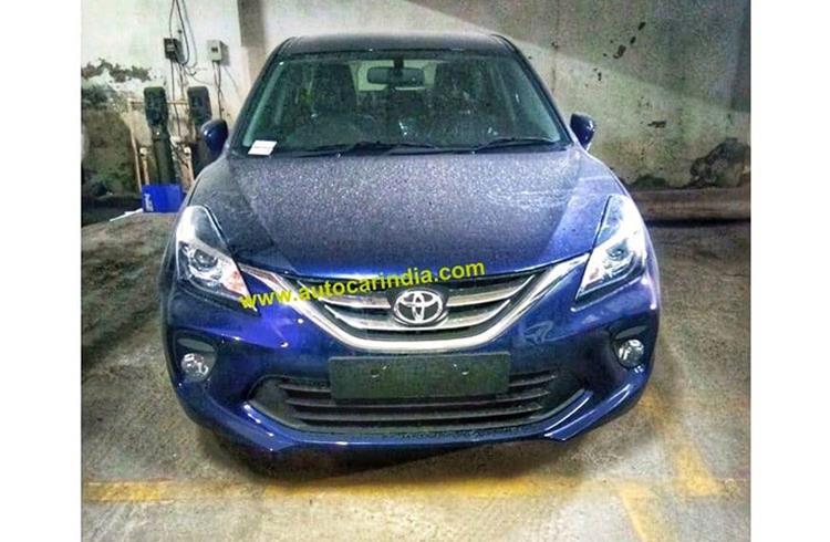 Spied fully undisguised for the first time, fresh pictures of the Toyota Glanza reveal its exterior design.