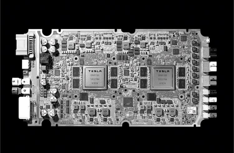 Tesla developed its own processor specifically for neural networking and autonomous driving. It’s called the Full Self-Driving Computer (FSD)