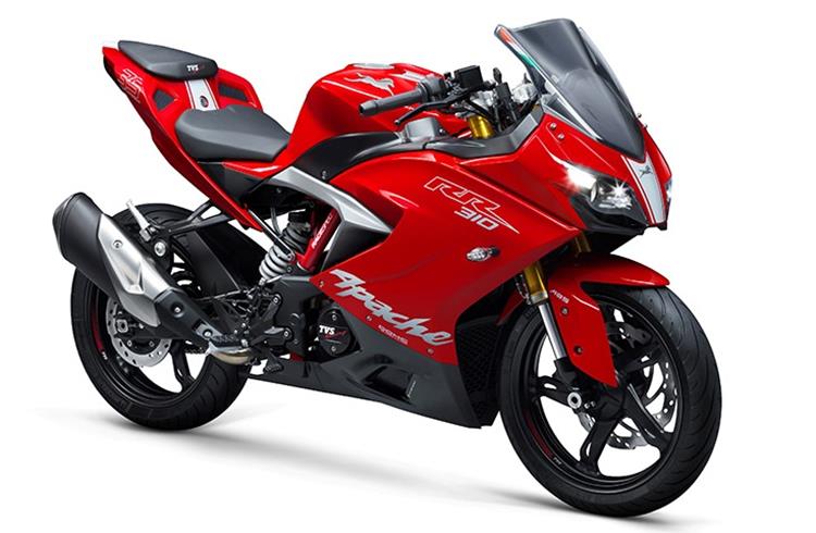 The Apache RR 310, which has throttle-by-wire tech and four rides modes, is the most powerful Apache.