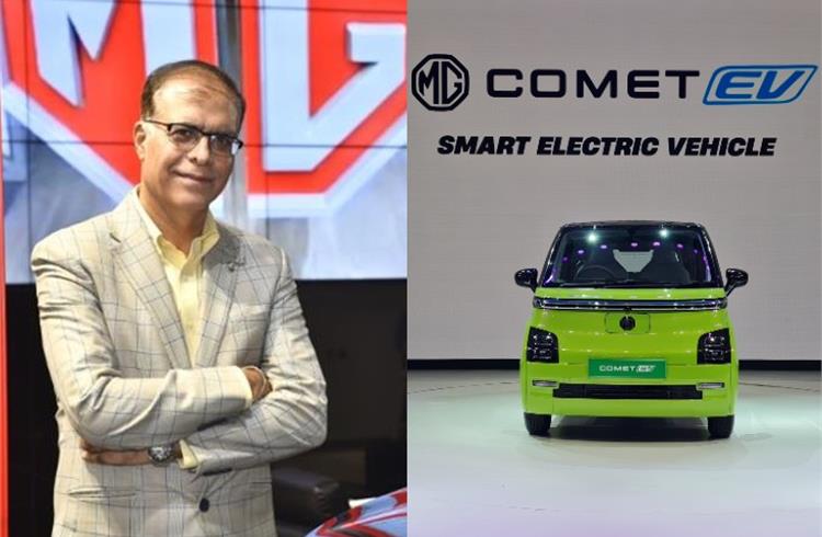 MG Motor India banks on Comet EV to target 20% share of India's passenger EV market 