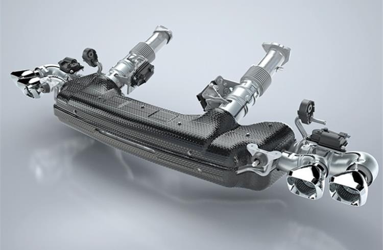 Tenneco is supplying General Motors with the complete cold-end exhaust system for new 2020 Chevrolet Corvette Stingray, the first-ever mid-engine Corvette. Pictured here is the optional `performance exhaust´.