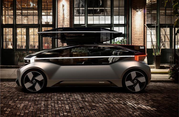 Volvo reveals 360c autonomous car concept