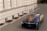 It seats up to three people and is 5.8 metres long a similar length to Rolls-Royce’s Phantom