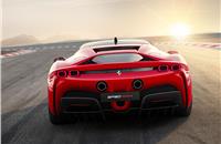 SF90 Stradale does 0-100kph in 2.5sec - a record for a road-going Ferrari. 0-200kph takes 6.7sec, while top whack (claimed not to be the main performance focus) is 212mph/340kph.