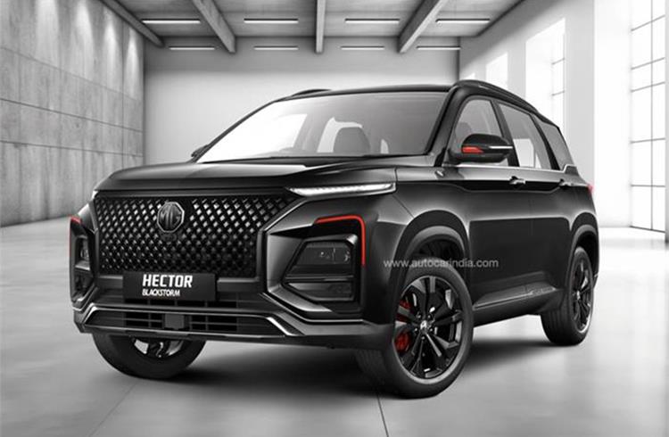 The Hector Blackstorm Edition comes finished in a Starry-black exterior colour shade, and swaps the chrome details with a gun-metal finish accentuated by red highlights.