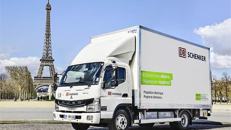 DB Schenker acquires more Fuso eCanter trucks for Paris, Frankfurt and Stuttgart operations