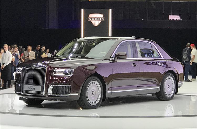 The Senat, shown in standard-wheelbase form, will also be offered as a limousine