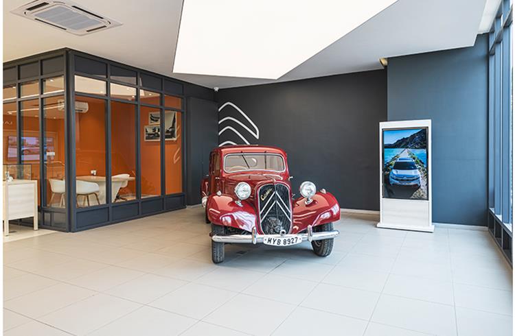 Showrooms will also have Citroen’s heritage car on display to establish brand legacy.