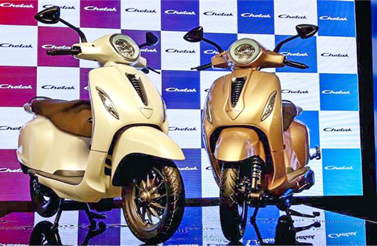 The Chetak brand has been reborn as an electric scooter.