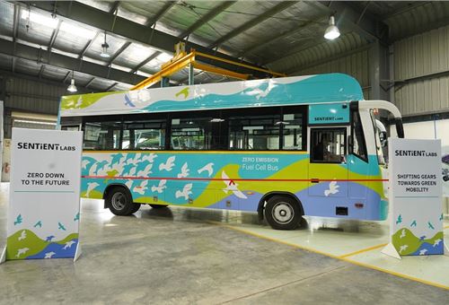 Sentient Labs showcases made-in-India hydrogen fuel cell bus