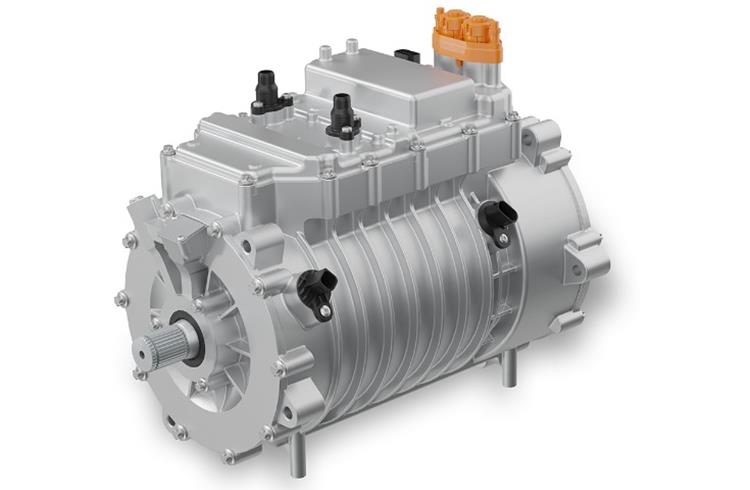 ZF’s new-generation of the EVSys800 e-drive has a power density of 70 Newton metres per kilogram of drive weight.
