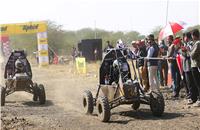 Chequered flag of the endurance race of mBAJA  SAE India