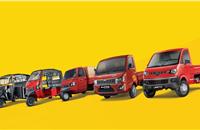 Mahindra & Mahindra's small CV portfolio comprises the Alfa, Alfa Mini, Alfa Plus, Supro HD Series and the Jeeto Load carrier (seen from left to right).