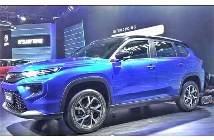 The Hyryder is Toyota's first mid-size SUV for India and will be launched in the coming months.