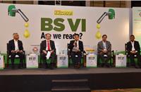 Session II was on BS VI and beyond: L-R: TVS Motor’s Vinay Harne; Mercedes-Benz India’s Martin Schwenk; Hormazd Sorabjee; Maruti Suzuki India’s CV Raman; and Renault India’s Venkatram Mamillapalle.