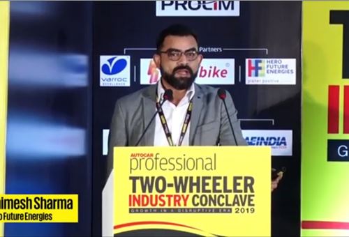 Animesh Sharma | Solar tech solutions for sustainability goals | 2019 Two-wheeler Industry Conclave