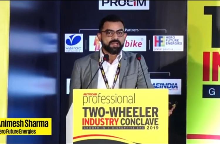Animesh Sharma | Solar tech solutions for sustainability goals | 2019 Two-wheeler Industry Conclave