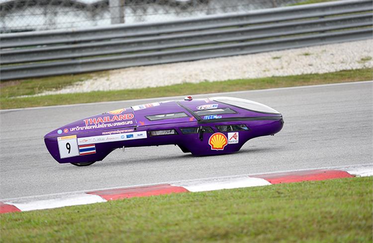 Team RMUTP RACING, race number 9, from Rajamangala University of Technology Phra Nakhon, Thailand, competing in the Prototype - Ethanol category during Day 2.