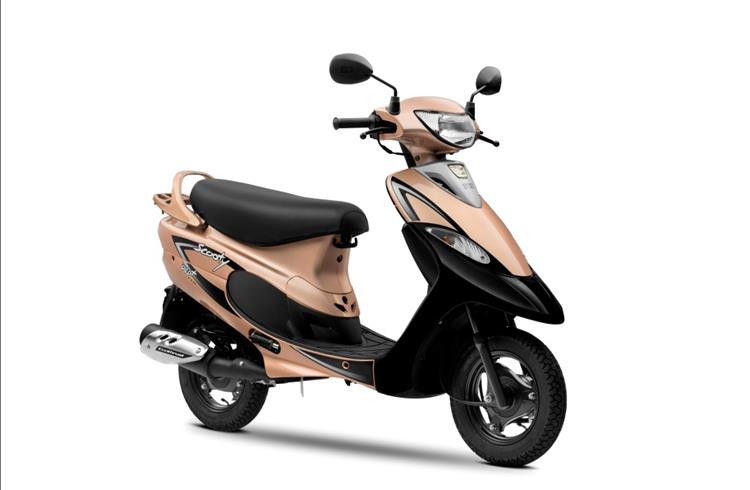 TVS Scooty turns 25 with two new colours