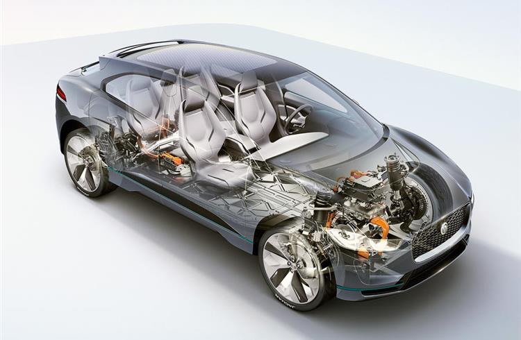 Aluminium chassis of Jaguar I-Pace