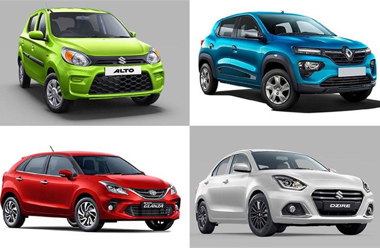 Top 10 fuel-efficient petrol cars in India in 2021