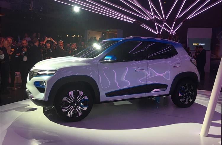 Renault's K-ZE concept previews electric Kwid, to be sold in China first