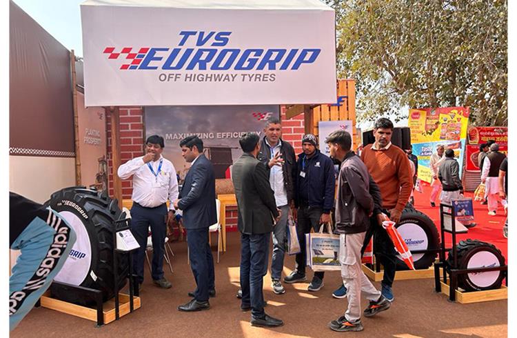 TVS Eurogrip showcases agricultural tyres at Krishi Darshan Expo in Haryana