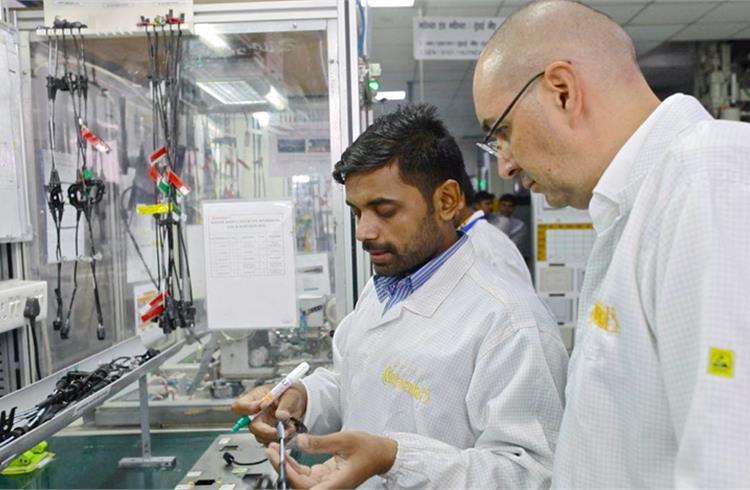 Continental’s plant in Manesar reached a milestone of producing one million speed sensor units a month.