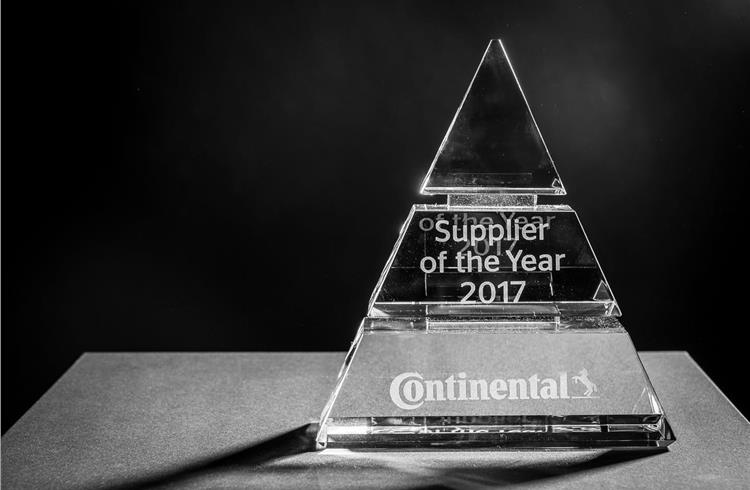 Continental honours 16 companies as Suppliers of the Year 2017
