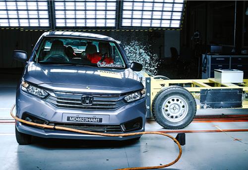 Honda Amaze receives two stars Global NCAP crash test rating