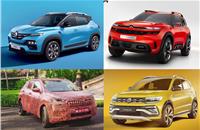 The booming SUV market is set to turn even more exciting this year what with the (clockwise from top left) Renault Kiger, Citroen C5 Aircross, Volkswagen Taigun and Skoda Kushaq slated to roll out.  