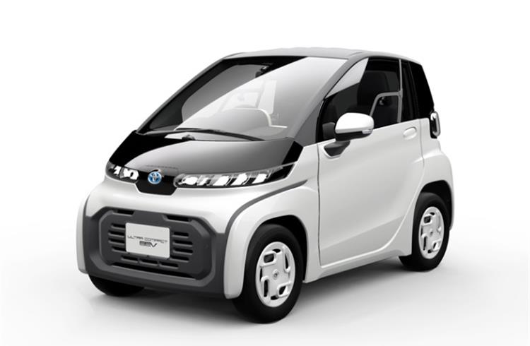 Toyota's ultra-compact battery electric vehicle has a range of 100km on a single charge, a maximum speed of 60kph, and features an extremely short turning radius.