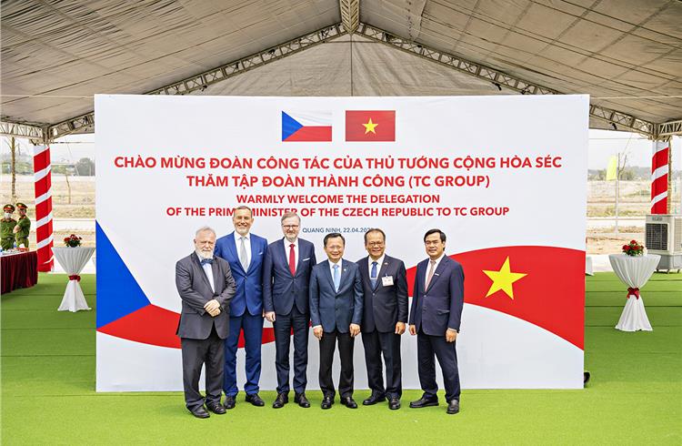 Czech prime minister visits future Skoda car plant in Vietnam