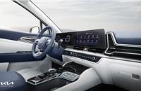 High-tech 12-inch touchscreen and advanced integrated controller act as the nerve center for driver and passenger connectivity,