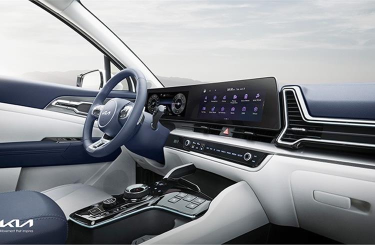 High-tech 12-inch touchscreen and advanced integrated controller act as the nerve center for driver and passenger connectivity,