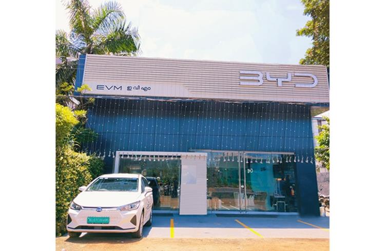 BYD India's electric passenger vehicle showroom in Ernakulam will be managed by Southcoast.