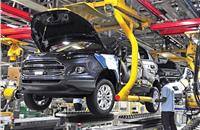 Despite being in India for 25 years, Ford, which manufactured five models locally, has a meagre 1.7 percent PV market share. The EcoSport is its best-selling model and India’s most exported model. 